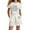 White, variant on Hienoo Girl Casual Outfits Letter Print Cotton Short Sleeve T Shirt Shorts Set, Sizes 4-14