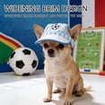 thumbnail image 4 of Patch Hat Cap Sun Visor | Adjustable Neck Strap With Ear Holes | Sports | Biggest Fan | Game Day |, 4 of 9