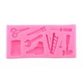 thumbnail image 1 of Moldes para fondant con forma de llave y tijeras, bonitos moldes de silicona para hornear pasteles y fondant, moldes de silicona para fondant de mayor durabilidad, 1 of 5