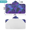 thumbnail image 4 of Yayeee Kids Hooded Towel with Hand Pockets Beach Soft Absorbent Bath Wrap 50 x 23.5 inch, Night Mushrooms Pattern, 4 of 5