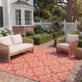 thumbnail image 4 of Safavieh Courtyard Anna Damask Indoor/Outdoor Area Rug, Red/Creme, 6'7" x 6'7" Square, 4 of 11