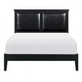 thumbnail image 2 of Lexicon Seabright Traditional Wood and Faux Leather Eastern King Bed in Black, 2 of 6