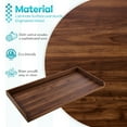 thumbnail image 2 of Kaboon Washer Dryer Countertop with Edge Rails, 28" x 58", Dark Walnut, 2 of 6