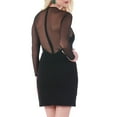 thumbnail image 2 of InstantFigure Short Dress With Sheer Mesh Deep V-Neck 168226 by InstantFigure INC, 2 of 6