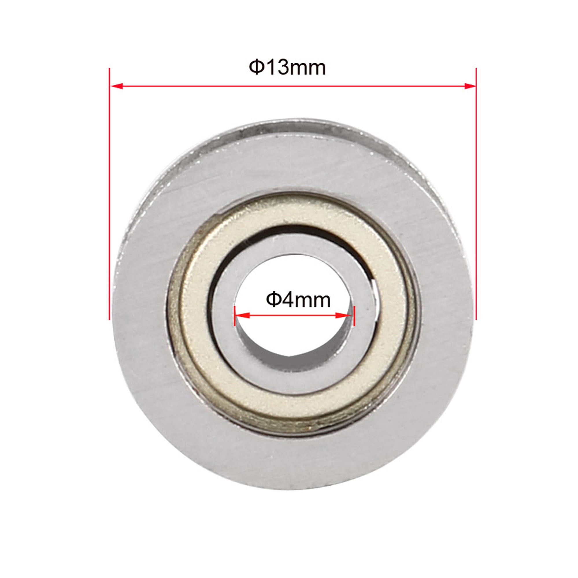 Uxcell 624ZZ Ball Bearings 4x13x5mm Double Shielded - Pack Of 4, Carbon Steel Deep Groove Bearings For Motors & Tools