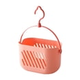 thumbnail image 4 of Organizador de ducha colgante, cesta organizadora para encimera o pared, soporte para champú y jabón para armario, artículos de aseo estilo rústico. Rosa, 4 of 8