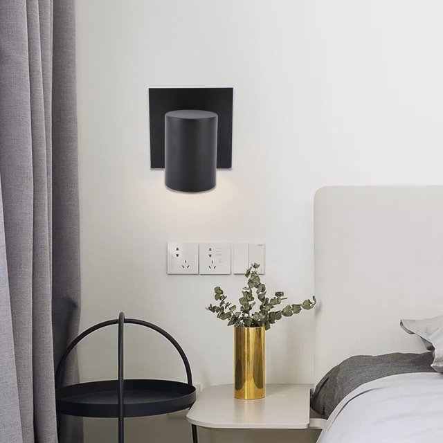 Zócalo de lámpara de techo ANGGREK base de luz montada en la pared GU10 ángulo de iluminación ajustable negro mate