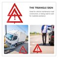 thumbnail image 3 of 2pcs Car Warning Sign Triangle Road Safety Kit Auto Folding Safety Tripod, 3 of 8