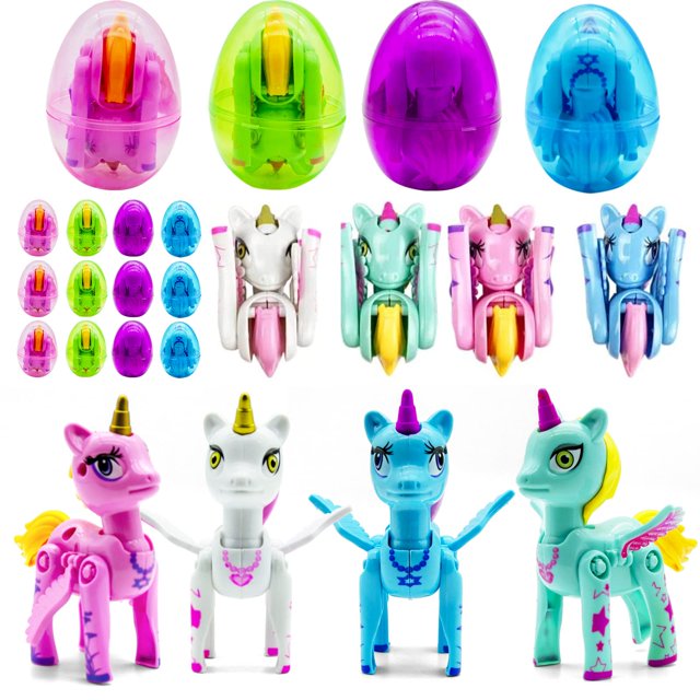 Juguetes de deformación Party Favors Zrpkiour con forma de unicornio para niños, 12 unidades