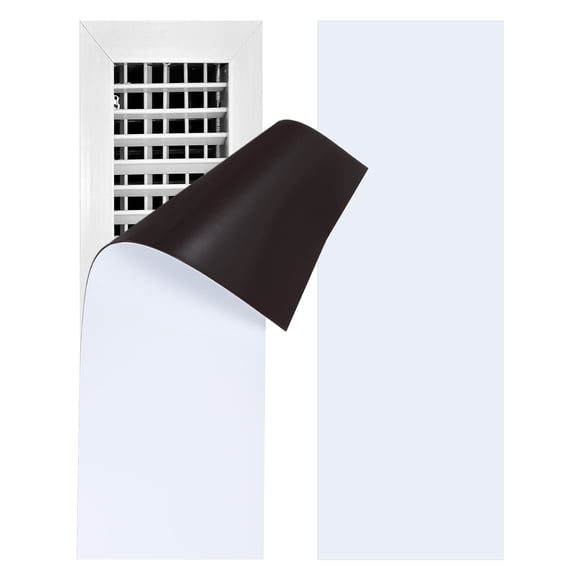 Cubiertas Magnéticas Uxcell [1 pieza] - Cubiertas de Ventilación para Uso en Suelo, para Rejillas de Pared y Techo & Hogar & RV & HVAC - [Blanco - 12 x 4 PULGADAS]