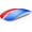 Red and blue., variant on Wireless Portable Computer Mouse with 5 Adjustable DPI Levels Mute for Notebook Computers MacBook And PCs