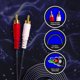 thumbnail image 4 of SatelliteSale 2-Male a 2-Male RCA Audio STEREO Cable compuesto PVC Cordón negro (3 pies) SatelliteSale RCA Compuesto, 4 of 7