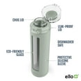 thumbnail image 3 of Botella de agua Ello Syndicate de vidrio reutilizable de 590 ml con tapa abatible, 3 of 7
