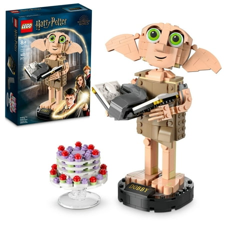 Lego Harry Potter Dobby The House-Elf Building Toy Set, Makes A Great Birthday And Christmas Gift, Authentically Detailed Build And Display Model Of A Beloved Character, 76421