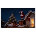 thumbnail image 1 of BotaniNest Garage Banner With Santa Snowman For Outdoor Garage Door Holiday Sign, 1 of 5