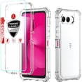 thumbnail image 2 of for T-Mobile Revvl 8 3-in-1 Case with Screen Protector, TMobile Revvl 8 Phone Case Full Body Protection,Hard PC Bumper & Silicone Back Military Grade Cover. (Clear, T-Mobile Revvl 8), 2 of 5