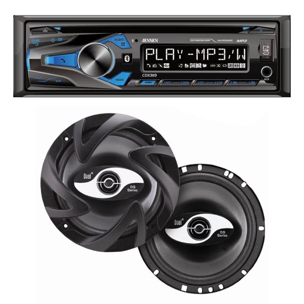 Jensen CDX3119 Single DIN Bluetooth InDash CD/AM/FM Car Stereo Dual