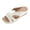 White, variant on PPgejGEK Slippers for Women Indoor and Outdoor Women's Fashion Casual Summer New Style Wedge Heel Solid Color Flower Beach Slippers Garden Clog Slippers up to 40% off