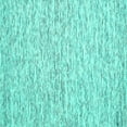 thumbnail image 1 of Ahgly Company Machine Washable Indoor Square Abstract Turquoise Blue Contemporary Area Rugs, 3' Square, 1 of 4