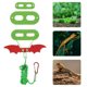 thumbnail image 3 of GOOHOCHY Conjunto de correa de mascotas Lagarto fresco alas de cuero adorable Dragón barbudo Decoración de disfraces, 3 of 7
