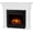 Rustic White, variant on Real Flame Emerson 56" Grand Electric Fireplace in Rustic White