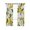 Yellow Green, variant on Yellow Lemon Blackout Curtains, Light Blocking Print Window Curtains, White Flowers Elegant Country Plants Thermal Insulated Window Drapes for Living Room Kitchen Cafe 2 Panels, 55"W x 39"L