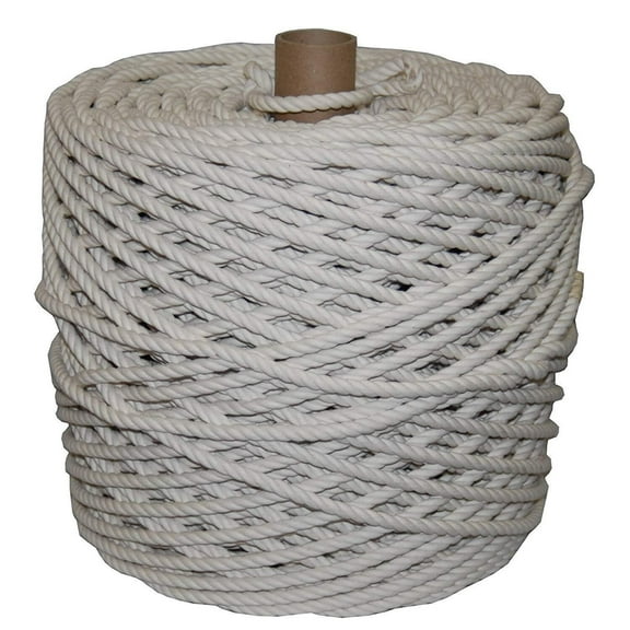 Twisted Cotton Rope 316 Inch - 1100ft Craft Rope for DIY Decor & Outdoor Use
