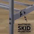 thumbnail image 3 of Golden Gate Beds Vintage Wrought Iron Bed Frame with Classic Metal Platform Base, Headboard and Footboard, No Box Spring Needed, Easy Assembly, Mattress Foundation, Sleek Silver Finish - Full Size, 3 of 7