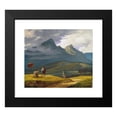 thumbnail image 2 of Wilhelm Bendz 23x20 Black Modern Framed Museum Art Print Titled - Mountain Landscape. (1831), 2 of 5