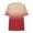 Brown, variant on Women's Plus Size Summer Tops Casual V Neck Blouse Gradient Short Sleeve Tops for Going Out