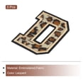 thumbnail image 3 of Parche de letras D de Uxcell, parches de leopardo, parche de letras D de 6CM/2.36" con proceso de adhesivo termofusible para reparación de ropa 3PCS, 3 of 7