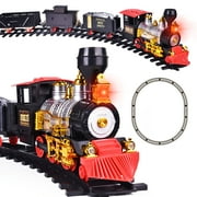 Fun Little Toys Large Scale Battery-Powered Model Train Set, 18 Pieces