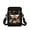 Moth Moon Floral Print, variant on Psesaysky Christmas Two Layer Crossbody Bag Featuring Black Cat Book Tree, Compact Messenger Purse for Women and Men, Travel and Shopping Shoulder Bag