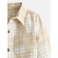 thumbnail image 2 of Wonder Nation Toddler Boys' Flannel Shirt with Long Sleeves, Sizes 12M-5T, 2 of 3