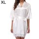 thumbnail image 1 of Mujeres Sexy Encaje Camisón Ropa de dormir Ropa interior Bata Albornoz Regalo, Blanco, XL seitruly XX000136-14, 1 of 7