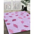 thumbnail image 3 of Ahgly Company Tapis de Zone Carré Transitionnel Lavable en Machine Orchidée Violette, 5 Pieds Carré, 3 of 7