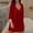Red, variant on Aueoeo Silk Robes for Women Oversized Pajamas With Sexy Chest Cushion Gathering Backless Camisole Nightgownouter Robe on Clearance