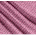 thumbnail image 3 of Soimoi Pink Cotton Voile Fabric Notes Musical Instrument Printed Fabric 1 Yard 56 Inch Wide, 3 of 7