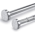 thumbnail image 1 of Stainless Steel Curtain Rod without Drilling (85cm-145cm, 1 Bar), 1 of 5