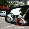 thumbnail image 2 of PinShang HD 360 Degree Adjustable Wide Angle Car Rear View Convex Mirror, Vehicle Blind Spot Rimless Mirror, 2 of 7