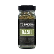 TJ Spice & Co Basil Dried Spice 0.3oz. Jar