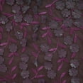 thumbnail image 2 of Zelouf Caryn 3D Flower Embroidery Mesh  , Sewing, DIY, Crafts Fabric by the Yard, Mulberry, 20 Yard, 2 of 2