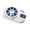 White, variant on Cooling Fan With Digital Temperature Display Semiconductor Rapid Heat Dissipation For Smartphones