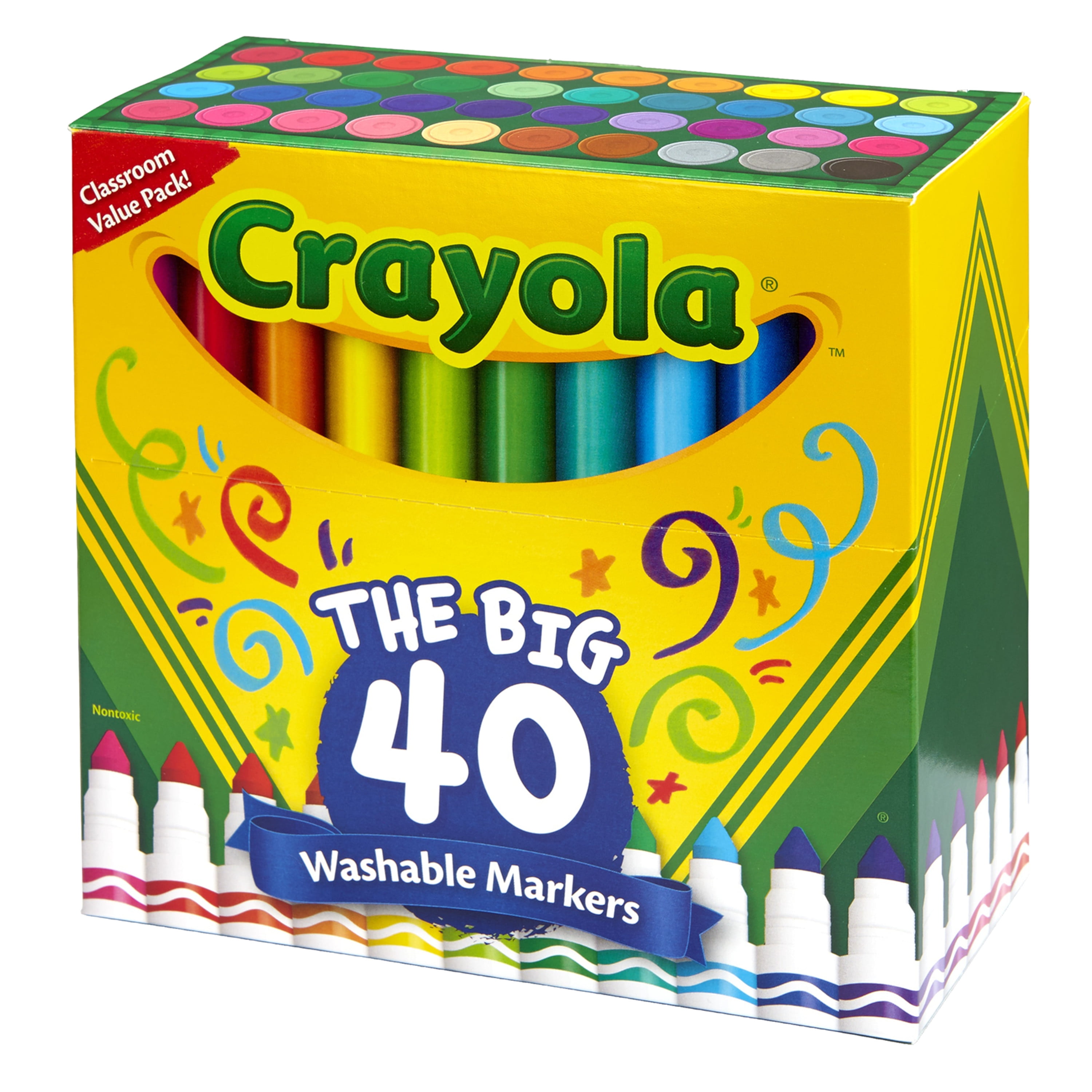  Crayola Fine Line Markers For Adults (40 Count), Fine Line  Markers for Adult Coloring Books, Holiday Gift for Teens & Adults, Stocking  Stuffer [ Exclusive] : Toys & Games