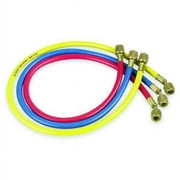 1Pack JbIndustries CCLS-60 Manifold Hose Set, 60 In, Red, Yellow, Blue