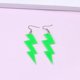 thumbnail image 1 of Pendientes colgantes Yuxing Acrílico Exagerados Retro Fluorescentes Forma de barra Verde 75971, 1 of 5