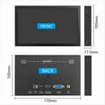 thumbnail image 5 of Pantalla Portátil de 7 Pulgadas IPS LCD 1024x600, Compatible con , VGA, Entrada AV, Alimentación CC Tipo C para PC, Portátil, Cámara, TV, DVD., 5 of 5