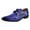 Purple, variant on LIBERTYZENO Mens Genuine Leather Hornback Print Dress Shoes, Beige