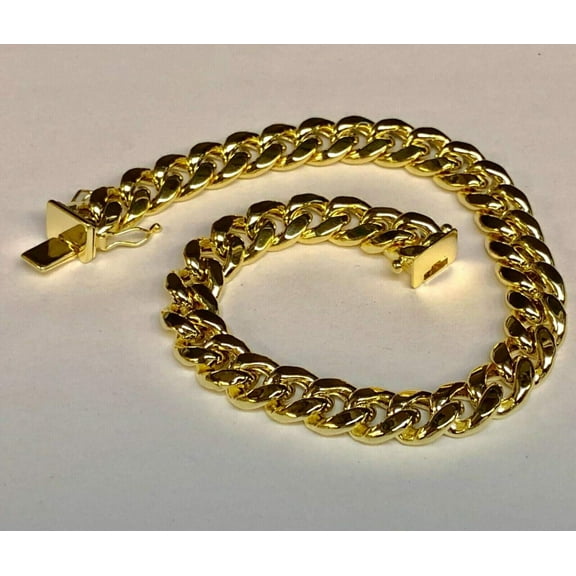 14K Gold 9.1mm Semi-Solid Classic Miami Cuban