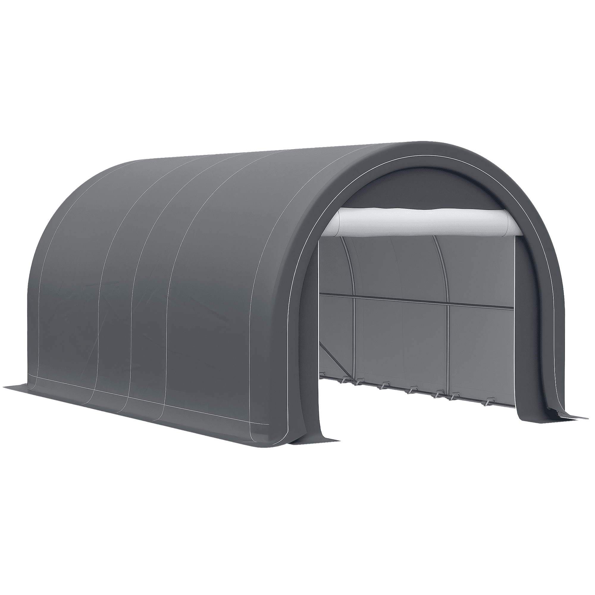 Dranite 16' x 10' Heavy Duty Portable Carport with Zippered Door - Anti-UV PE Cover